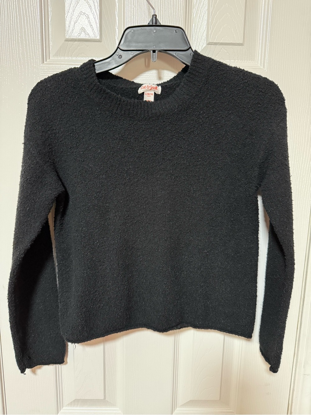 Cozy Black kids Crewneck Sweater